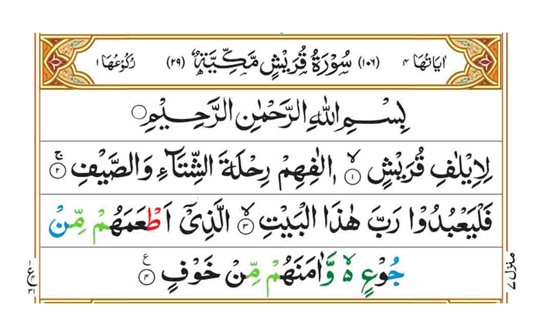 Surah Quraish Benefits Spiritual Emotional Insights Read Surah Quraish Online Quran Tutor 