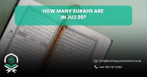 How many Surahs are in Juz 30