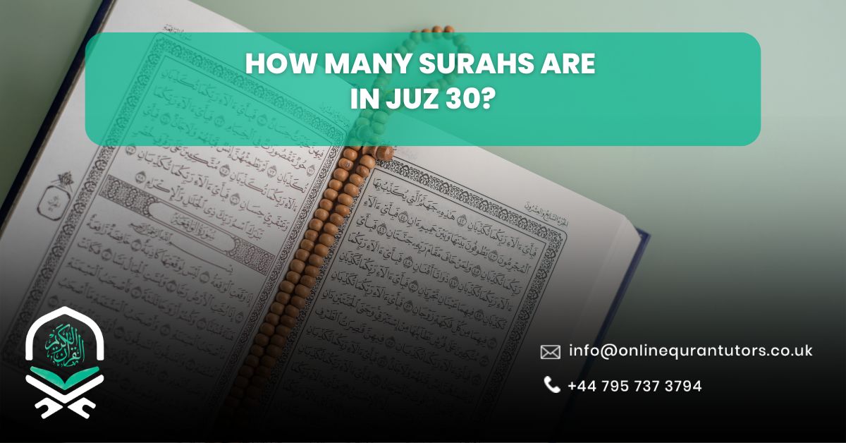 How many Surahs are in Juz 30